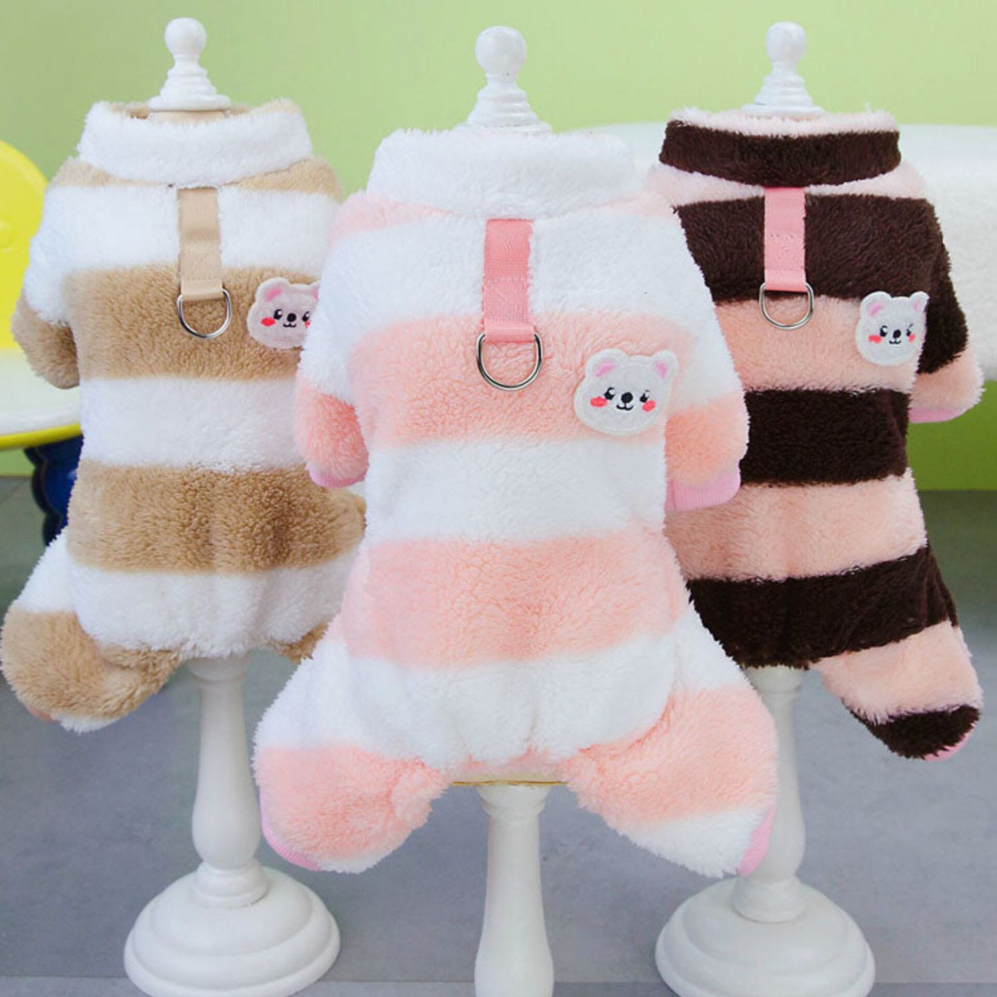 Stripe Fleece Jumpsuit