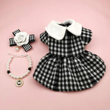 Chewnel Houndstooth Dress