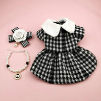 Chewnel Houndstooth Dress