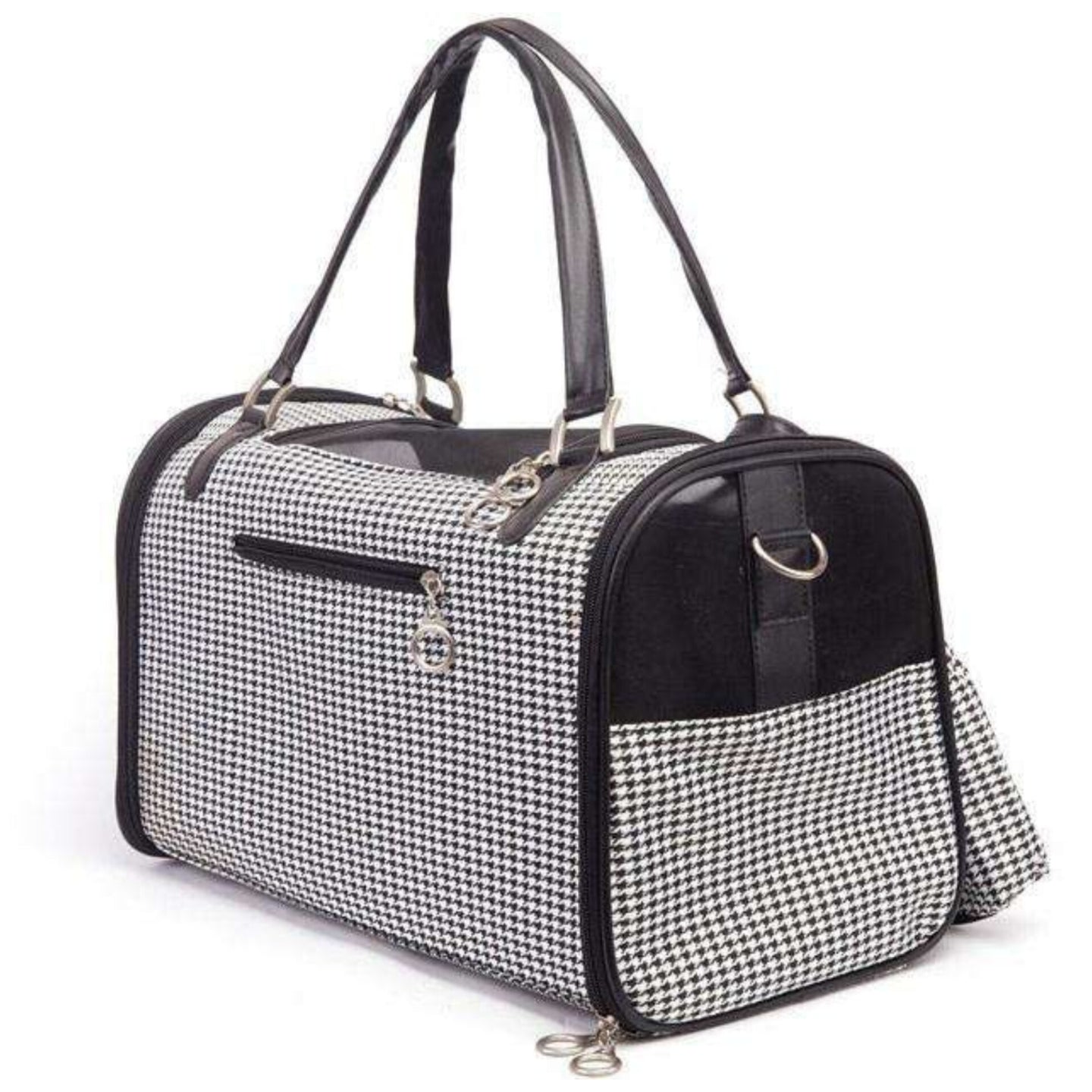 PawLuxe Houndstooth Dog Carrier
