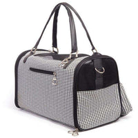 PawLuxe Houndstooth Dog Carrier