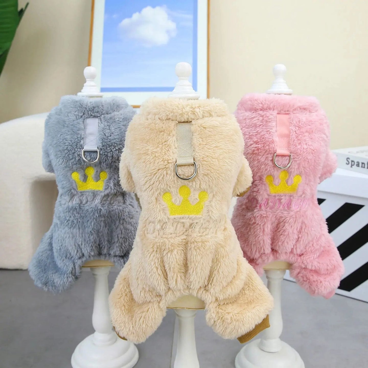 Royal Crown Plush Jumpsuit