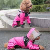 The Dog Face Hooded Raincoat Jumpsuit