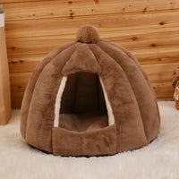 Plush Igloo Dog Bed