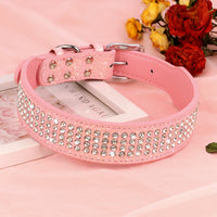 4 Row Rhinestone Collar
