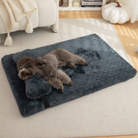 Orthopedic Plush Dog Bed with Pillow