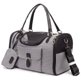 PawLuxe Houndstooth Dog Carrier