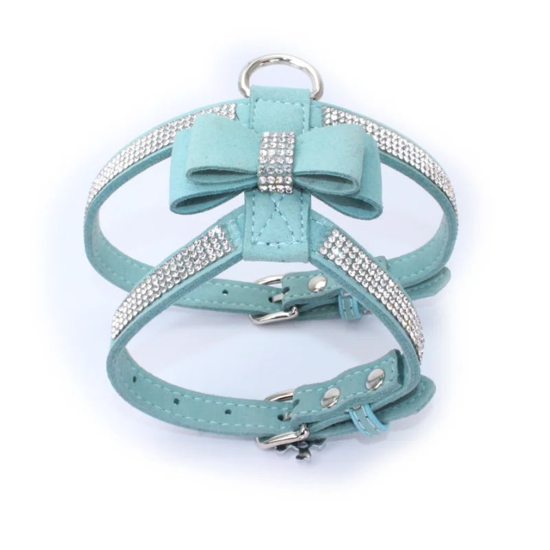 Pawlegent Rhinestone Harness