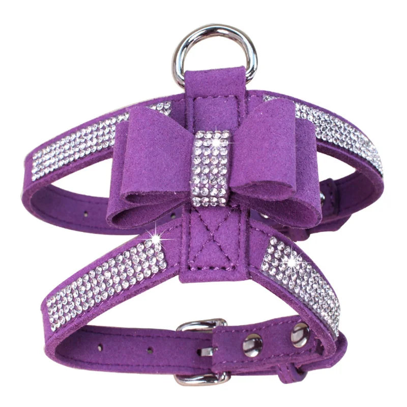 Pawlegent Rhinestone Harness