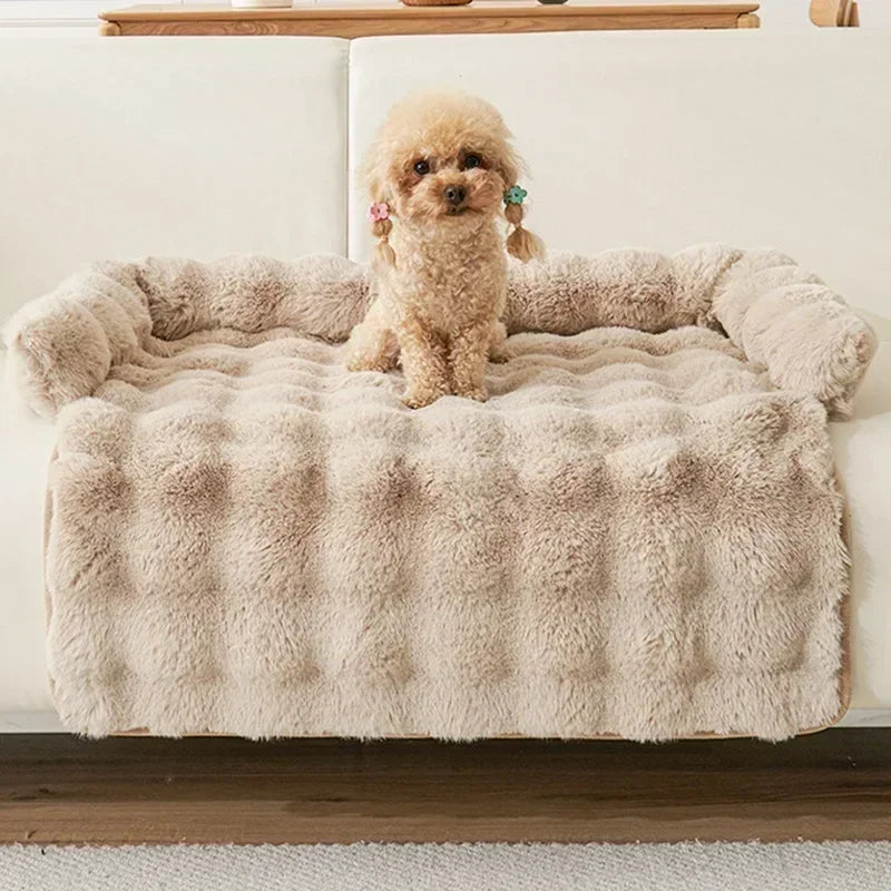 PawLuxe Plush Dog Sofa Cover