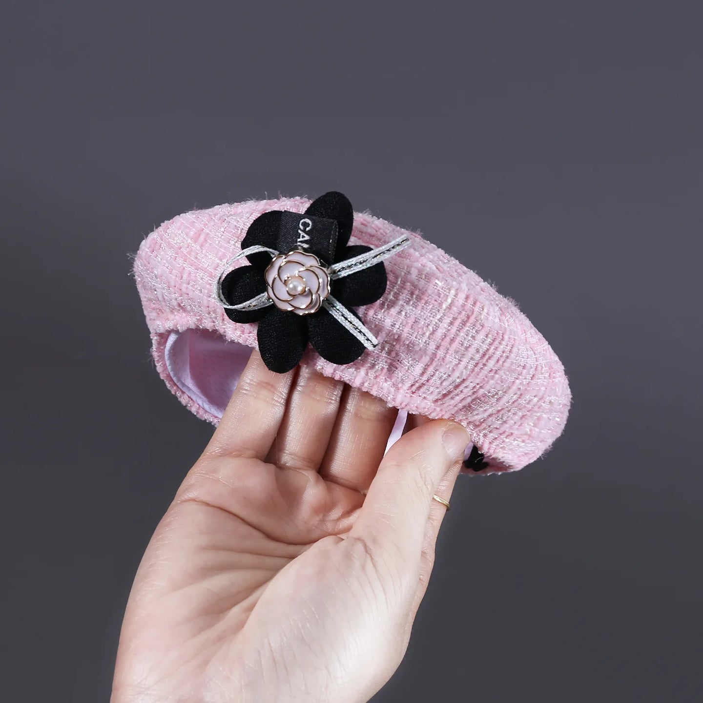 Coco Chewnel Knitted Beret and Bandana
