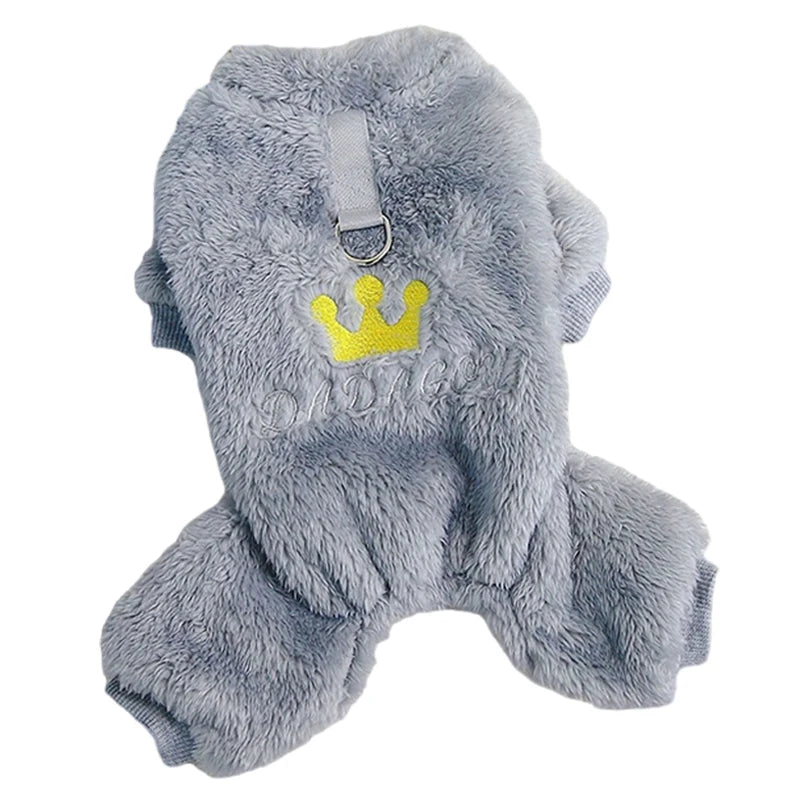 Royal Crown Plush Jumpsuit