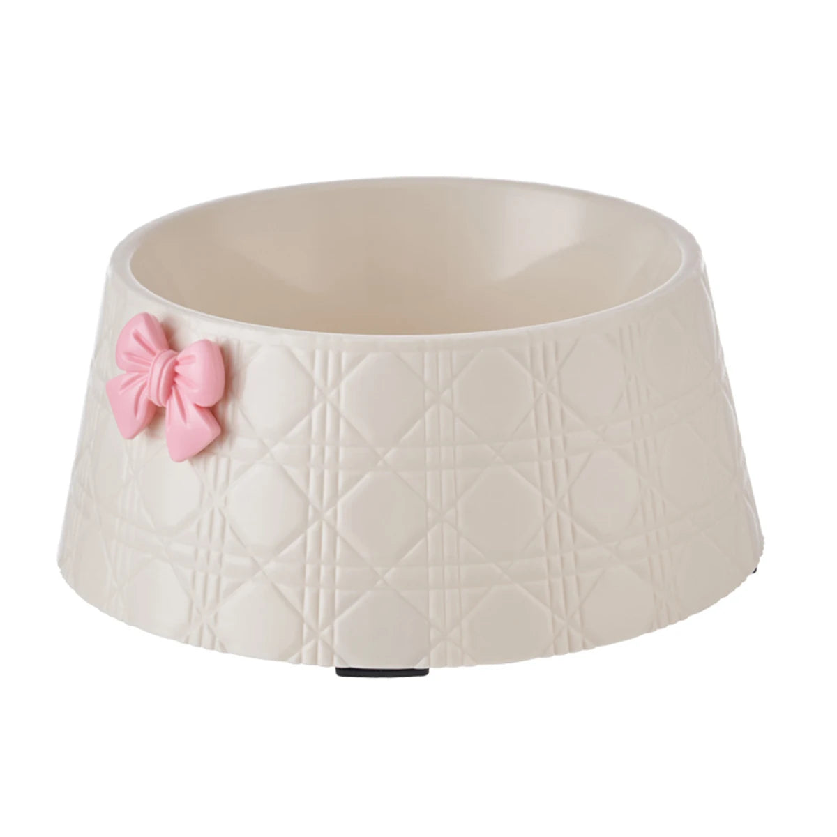 Pink Bow Dog Bowl