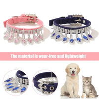 Dog Necklace Adorable Multifunctional Faux Leather Dogs Collar Decorative Adjustable Puppy neck circle with Pendant for Party