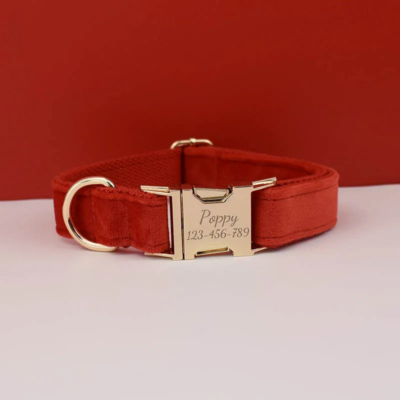 Velvet Luxe Personalized Collar