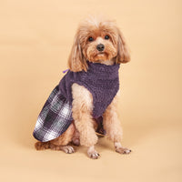 Plaid Plush Bow Dress