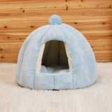 Plush Igloo Dog Bed