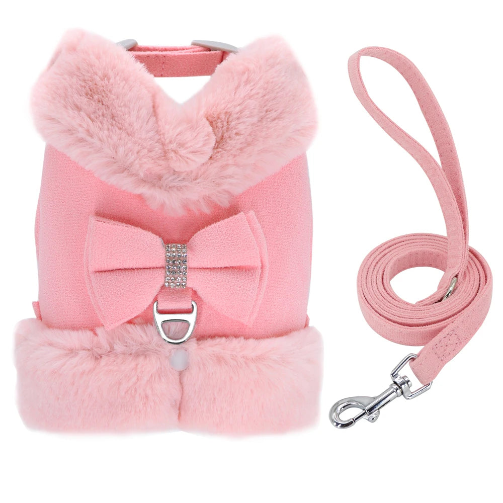 PawFur Suede Harness and Leash