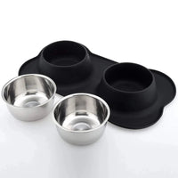 Silicone Dual Dog Bowl