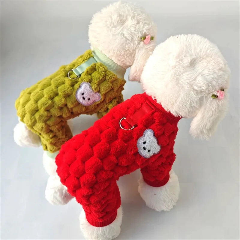 Bear Plush Jumpsuit