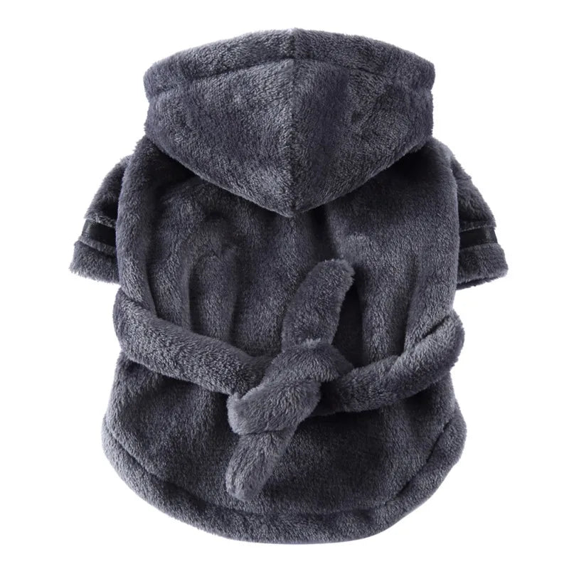 Luxe Plush Dog Bathrobe