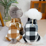 Plaid Varisty Fleece Jumpsuit