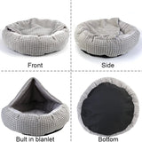 PawPlush Hooded Dog Bed