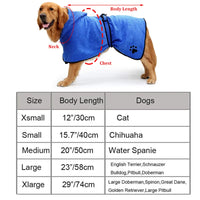 Pawlegent Hooded Dog Bathrobe Towel