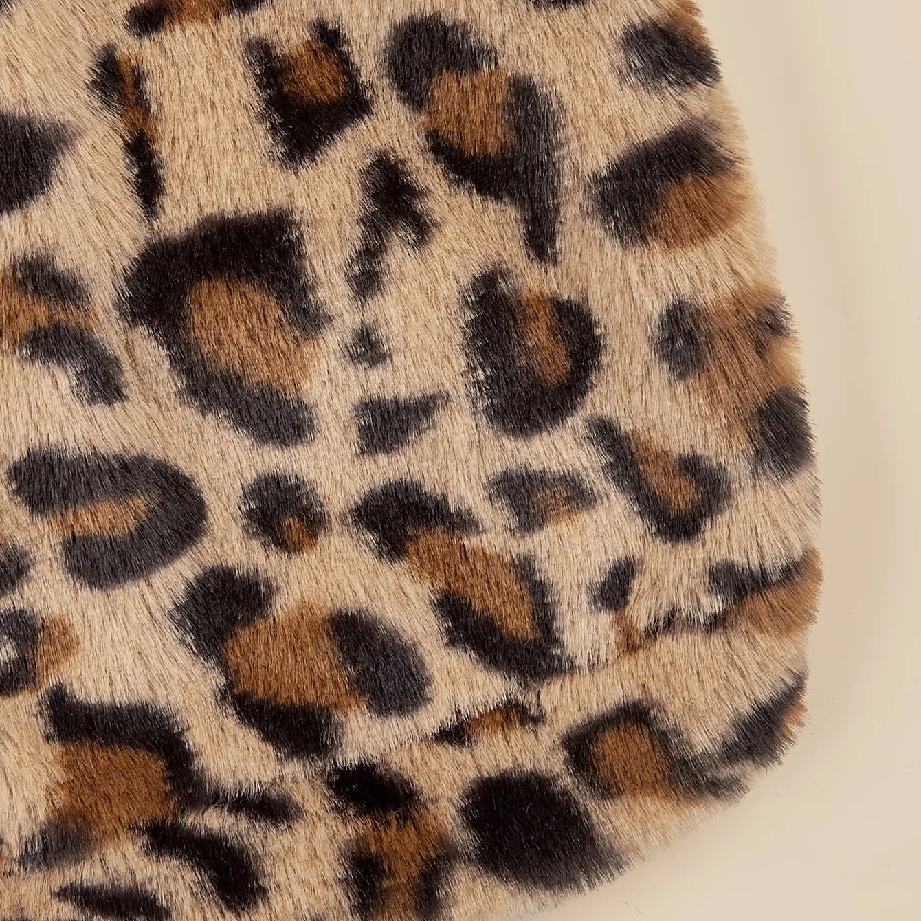 Leopard Flannel Hoodie with Ears