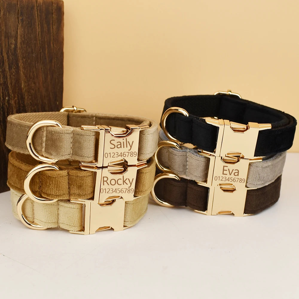 Velvet Luxe Personalized Collar