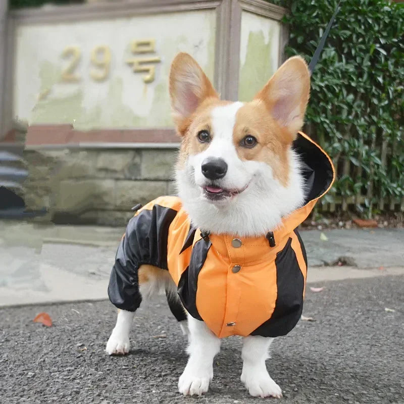 PawChic Hooded Raincoat Jumpsuit