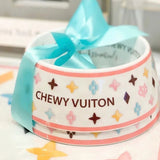 Chewy Vuiton Monogram Dog Bowl