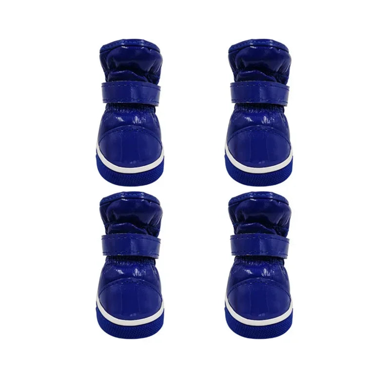 Leather Fleece Snow Boots