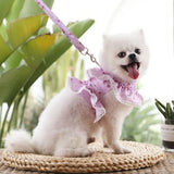 Floral Ruffle Harness and Leash