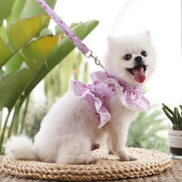 Floral Ruffle Harness and Leash