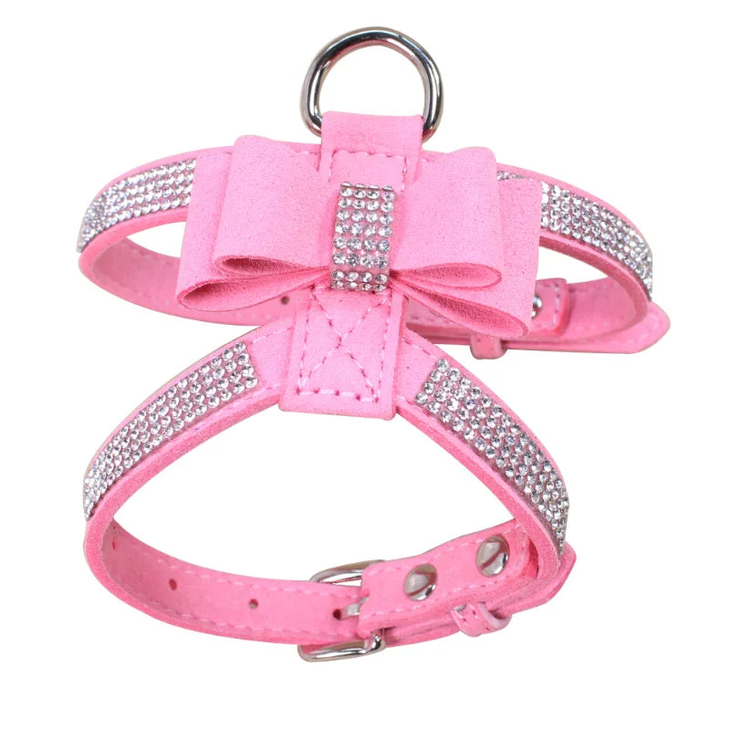 Pawlegent Rhinestone Harness