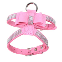 Pet Chest Harness Rhinestone Bow Small Dog Traction Rope Walking Cat Chest Harness Coleira Para Cat Accessories