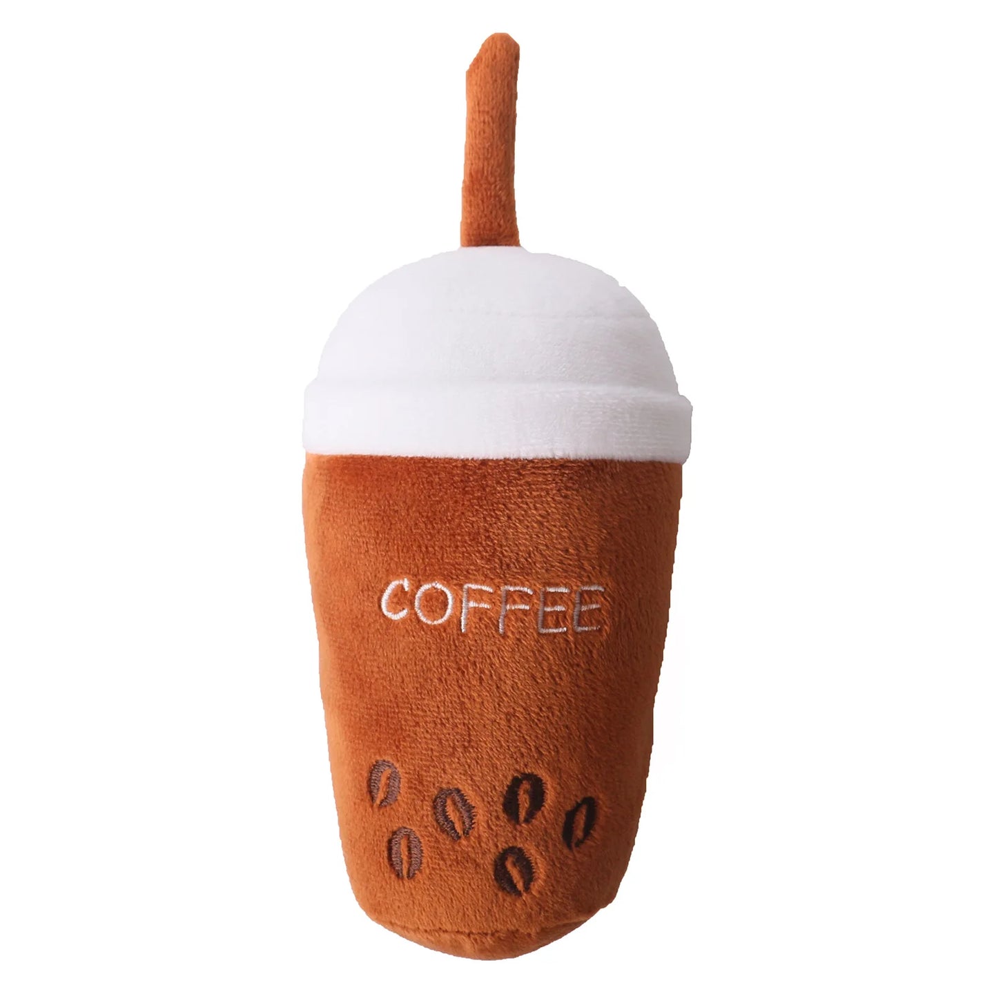 Iced Coffee Plush Dog Toy