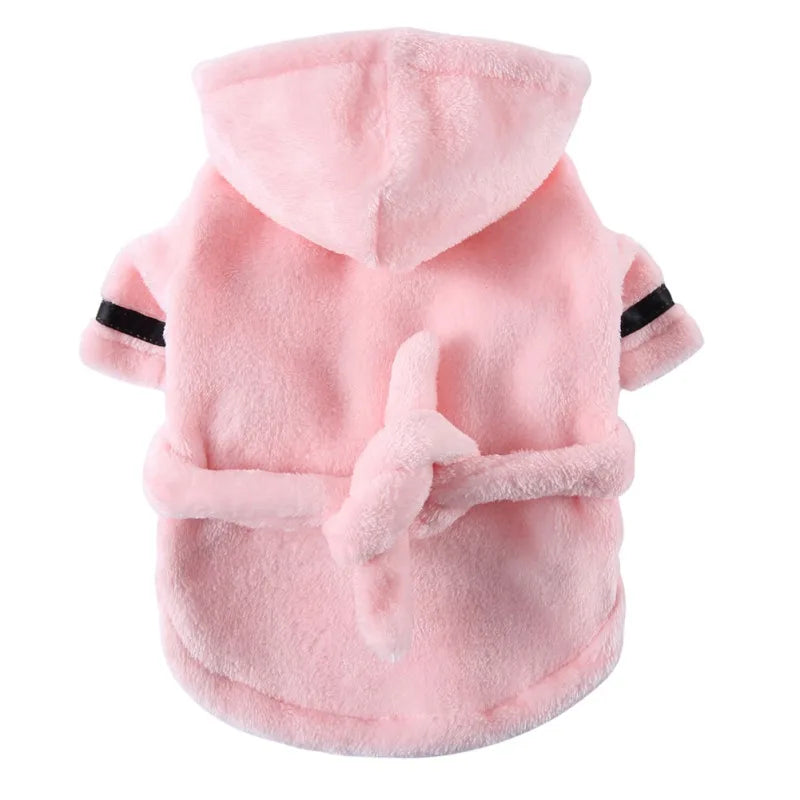 Luxe Plush Dog Bathrobe