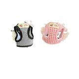 Breathable Strawberry Pattern Cat Dog Harness Collar Escape Pet Wing Harness Leash Set Kitten Puppy Chihuahua Cute Chest Vest