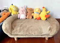 PawElevated Plush Dog Sofa