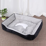 Cozy Bone Plush Dog Bed