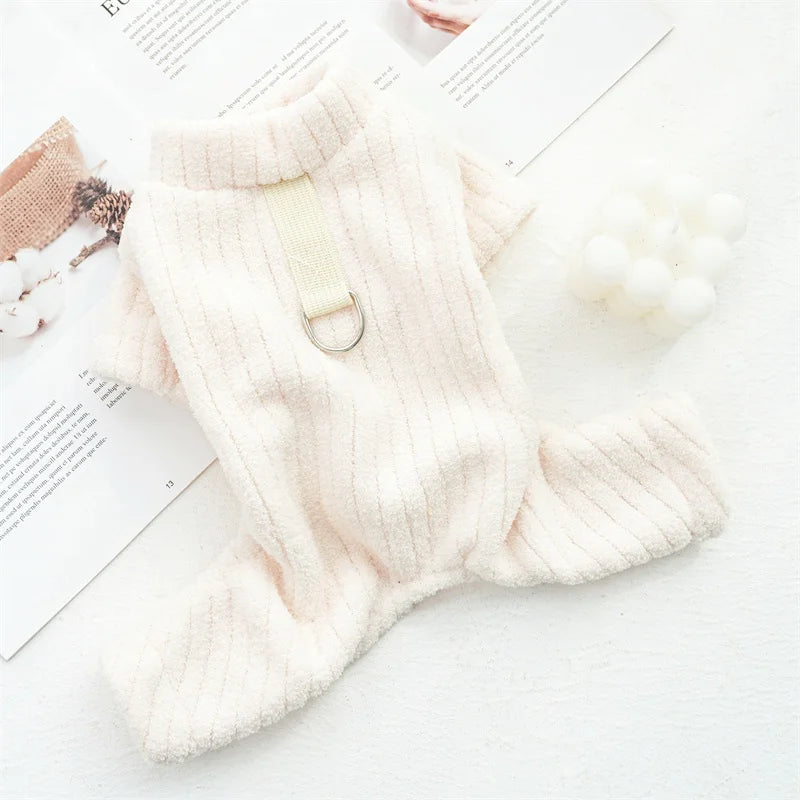 Ribbed Fleece Jumpsuit
