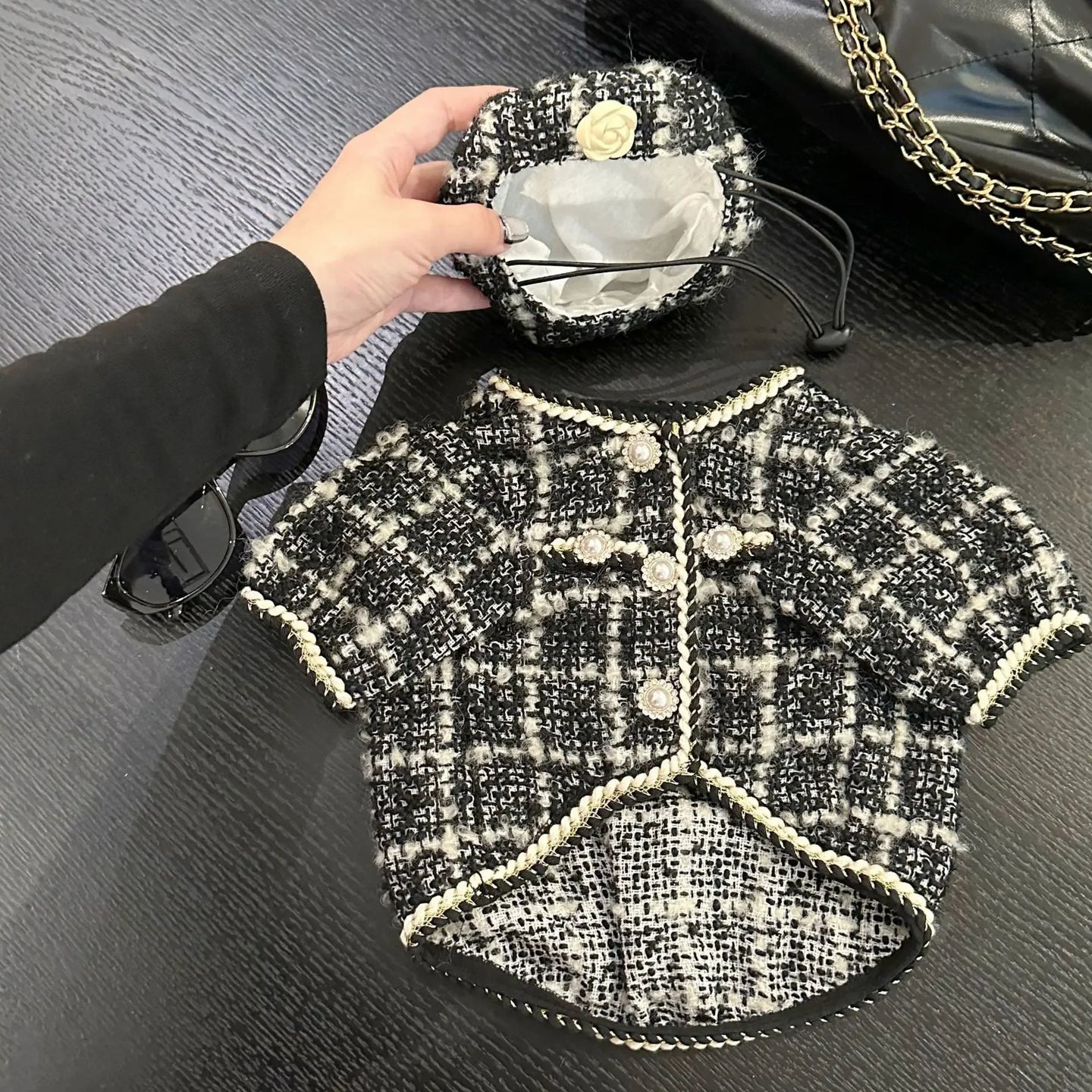 Coco Chewnel Tweed Dress and Hat