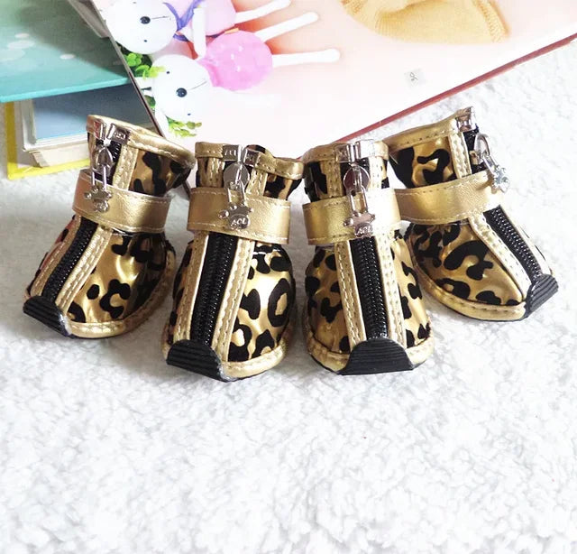 Leopard Waterproof Boots