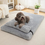 Orthopedic Plush Dog Bed with Pillow