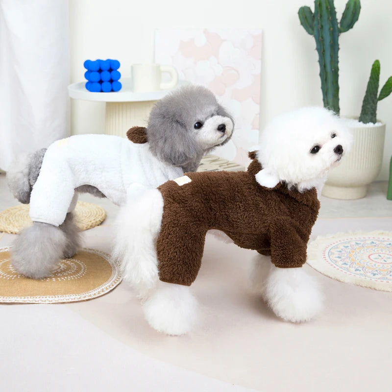 PawPlush Teddy Fleece Jumpsuit