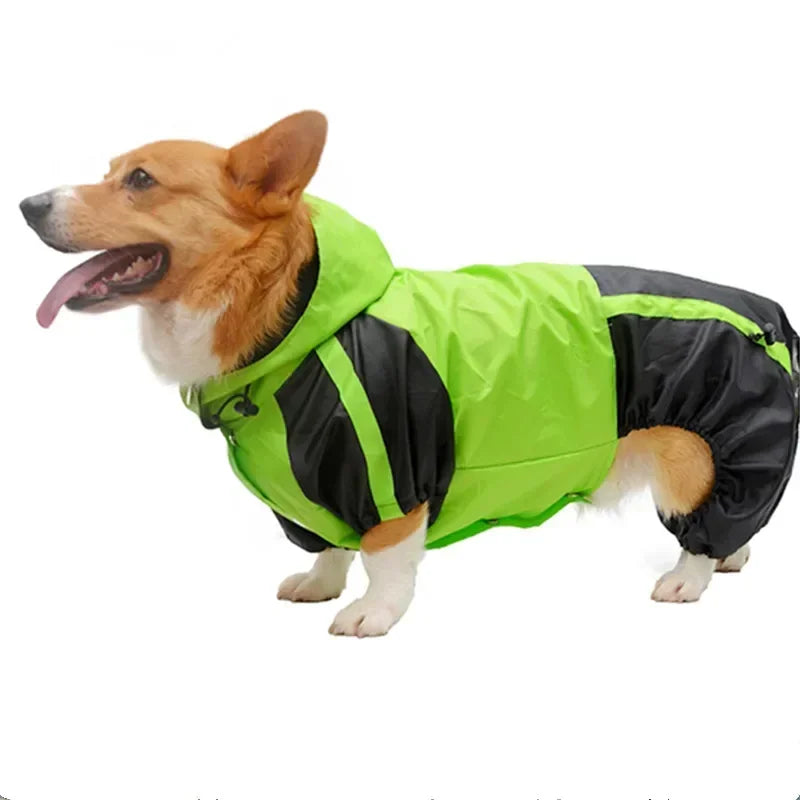 PawChic Hooded Raincoat Jumpsuit