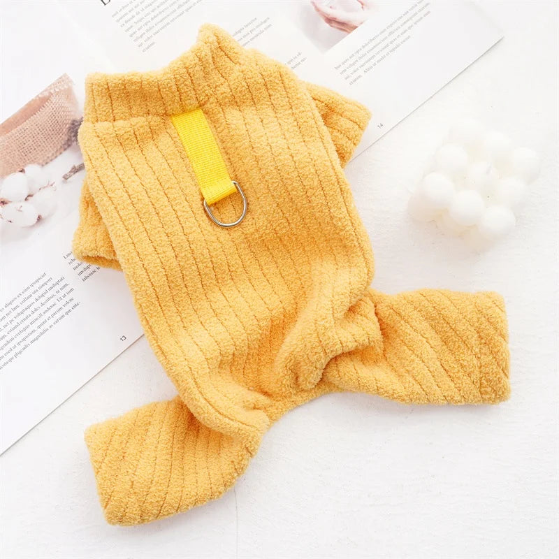 Ribbed Fleece Jumpsuit