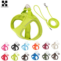 Dog Harness Leash Set for small medium dog Adjustable Reflective Puppy Cat Harness pet Vest Chihuahua Yorkies Outdoor Walking